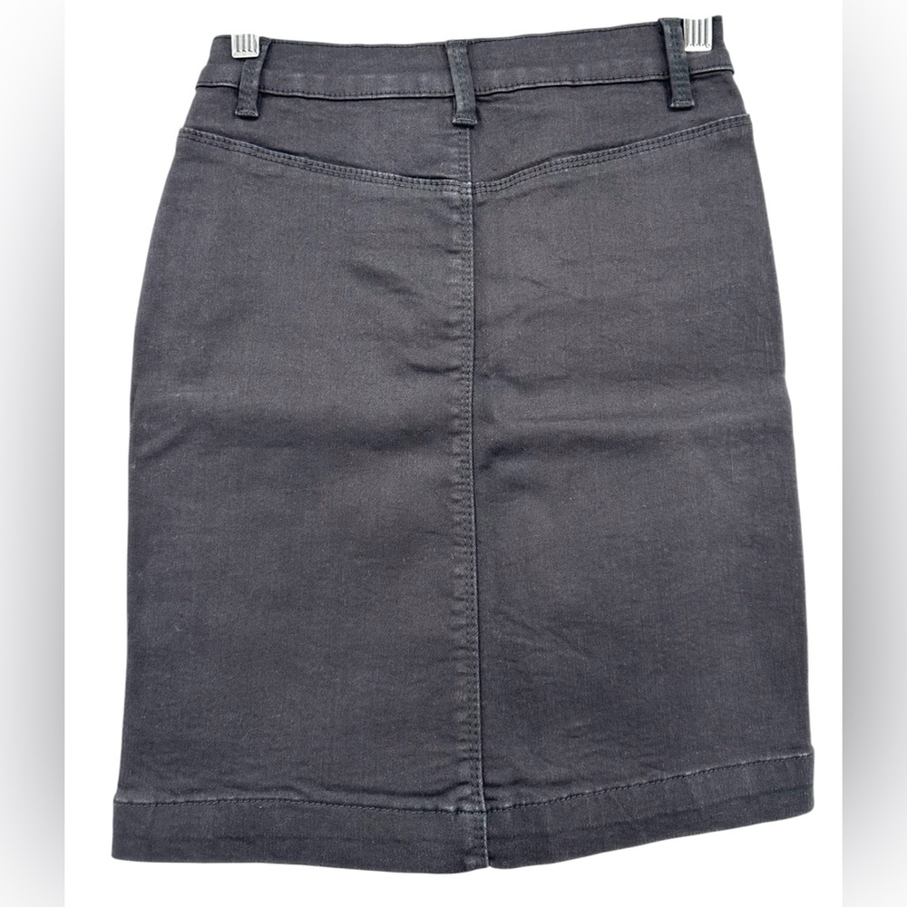 Missguided Women’s Size 4 TALL Black Denim Super Stretch Mini Skirt NWT 5-Pocket - Picture 3 of 9